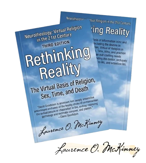 Rethinking Reality book covers with author signature
